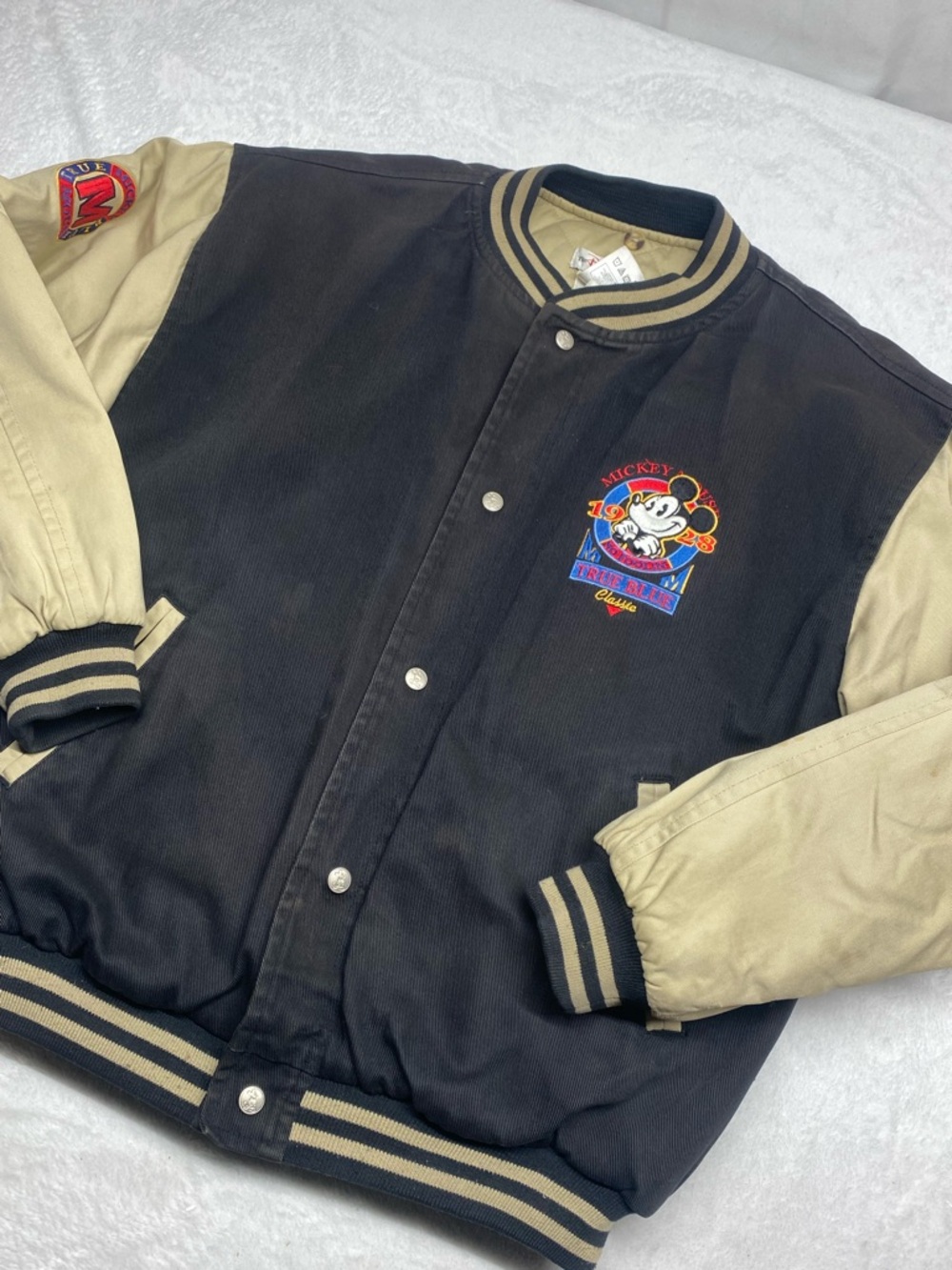 Vintage Disney Store Mickey Mouse True Blue Classic Jacket Size M 1990s
